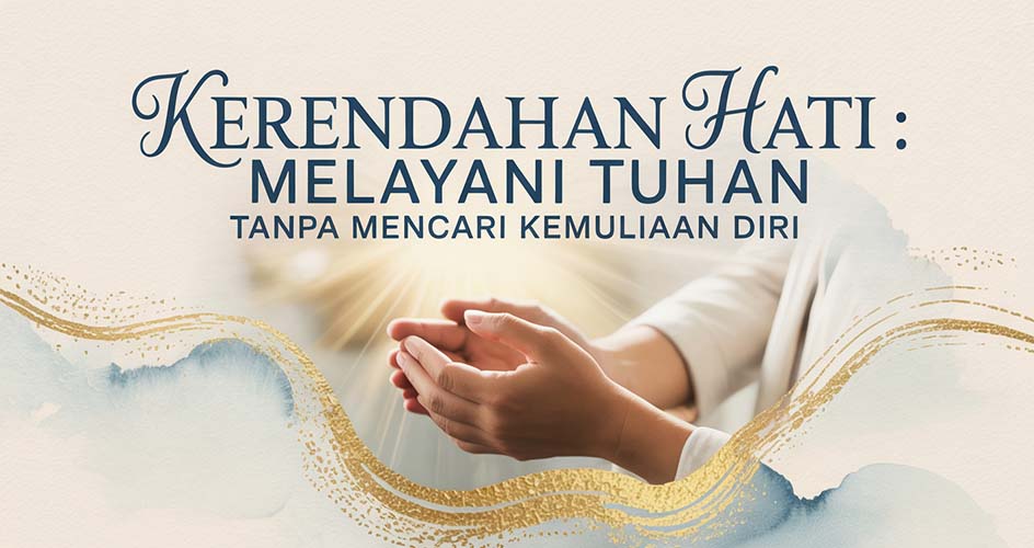 Melayani Tuhan tanpa mencari kemuliaan diri